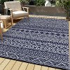 Coucheta Reversible Outdoor Rug , Waterproof Plastic Straw Patio Mat for Camping, RV & Deck, Easy Clean & Portable,Multi-Color & Size - 3 of 4