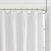 LunaLulinlk Super Waffle Textured Solid Shower Curtain - 4 of 4