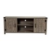 Emma and Oliver 59 Inch Barn Door TV Stand Fits up to 65" TV's with Adjustable Shelf - 3 of 4