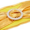 Juvale Gold Chair Sashes with Silver Buckles for Wedding Reception, Baby Shower, Birthday Party, Fits 13.5- to 16.5-Inch Chair Backs (100 Pack) - 3 of 4