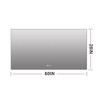 Keonjinn LED Backlit Bathroom Vanity Wall Mirror, 3 Color Temperatures Dimmable, Anti-Fog - 3 of 4