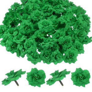 Unique Bargains Silk Rose Artificial Flower Heads Bouquet Decor - 1 of 4