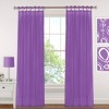 Greta Crushed Sheer Kids Single Window Curtain Panel - Elrene Home Fashions - 2 of 4