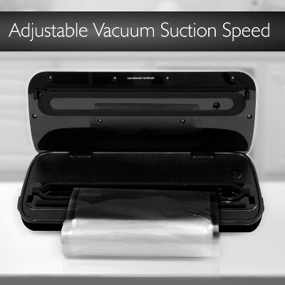 NutriChef Stainless Steel Automatic Vacuum Sealer with LED Controls