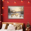 Stupell Industries Vintage Winter Ice Skaters Floating Frame Canvas Art - 3 of 4