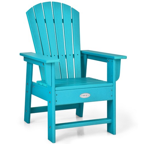 Patio Kids Adirondack Chair Seat Weather Resistant for Ages 3 8 Turquoise