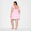 Women's Drop Waist Ruffle Sleeve Mini Skater Dress - Wild Fable™ Light Pink - 3 of 3