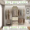 Besiost Closet System with 2 Wooden Drawers and Adjustable Shoes Rack - 4 of 4