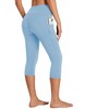 Leggings for Women with Pockets - High Waisted Tummy Control No See Through Workout Soft Yoga Pants - 2 of 4