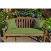 Casual Cushion Solid Sunbrella Fabric 1-Piece Indoor/Outdoor Square Throw Pillow - 2 of 4