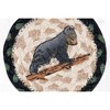 Earth Rugs Bear Cub Printed Coaster – 5"x5" Hand-Braided Jute with Adorable Wildlife Cub Design for Rustic Cabin Decor - 3 of 3