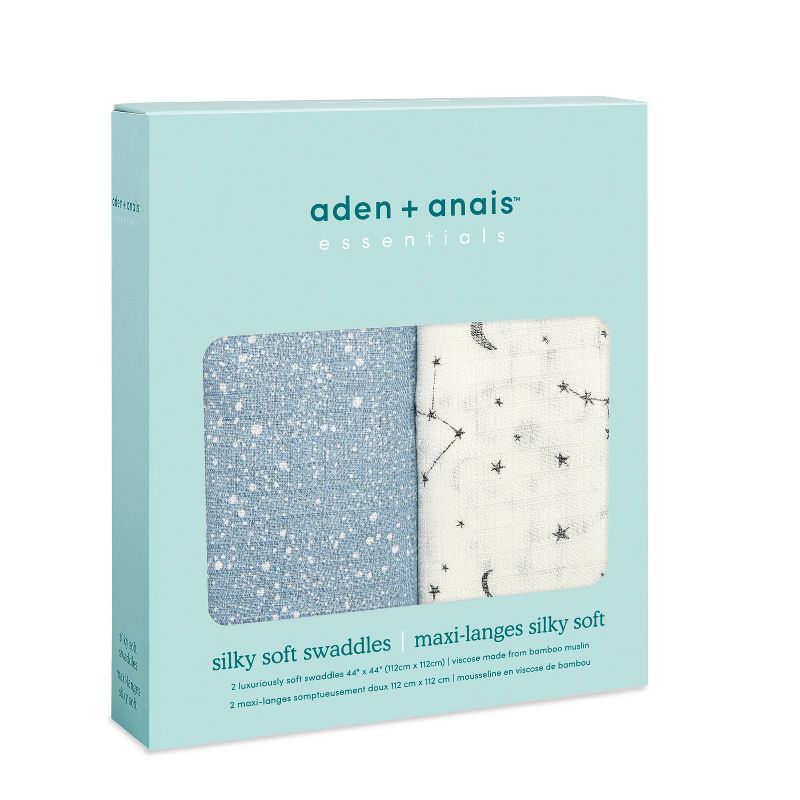 aden + anais Essentials Silky Soft Swaddle Blanket - 2pk, 3 of 5