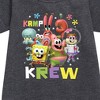 Girls' - SpongeBob SquarePants - Kamp Koral Kamp Krew Graphic Short Sleeve Fleece Dress - 2 of 4
