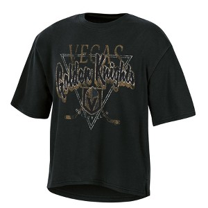 NHL Vegas Golden Knights Women's Short Sleeve Dark Fashion T-Shirt - 1 of 3