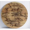 TX USA Corporation Round Lichtenburg Wood Burning Wall Art - Natural - 2 of 2