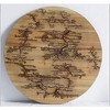 TX USA Corporation Round Lichtenburg Wood Burning Wall Art - Natural - image 2 of 2