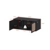 FUFU&GAGA Black Cat Cabinet Double Door Dual Space Magnetic Sisal Cabinet Door Separate Litter Collector Minimalist Modern Style - 3 of 4