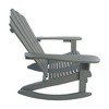 Maggift Wooden Rocking Chair, Casual Patio Chair with Wood Grain for Patio, Yard, Garden, Gray, 35.55"*29.06"*41.34" - 3 of 4