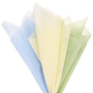 Unique Bargains Cotton Floral Translucent Gift Wrap Paper 60 Pcs - 1 of 4