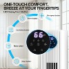 ZAFRO Tower Fan for Bedroom, Standing Bladeless Fan that Blows Cold Air for Home, 85¡ã Oscillating Quiet Cooling Floor Fans with Remote - 4 of 4