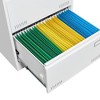 SEVOBAL Utility Storage Cabinet Lateral File Cabinet with Lock for Organized Home or Office Use, White, 30.9"*6.5"*27.7" - 3 of 4