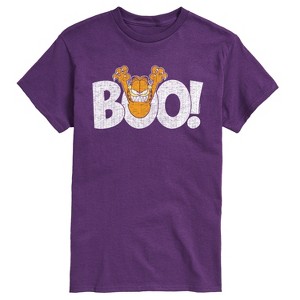 Men's - Garfield - Halloween Garfield Boo Short Sleeve Graphic T-Shirt - 1 of 4