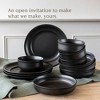 over&back 12pc Rimmed Hand-Finished Stoneware Dinnerware Set Semi-Matte - image 4 of 4