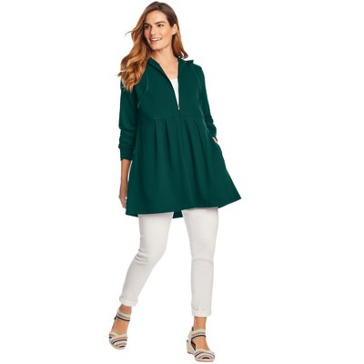Woman Within French Terry Swing Jacket
