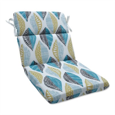 Indoor Astrid Aqua Rounded Corners Chair Cushion 40.5 X 21 X 3 Pillow Perfect Outdoor Blue 