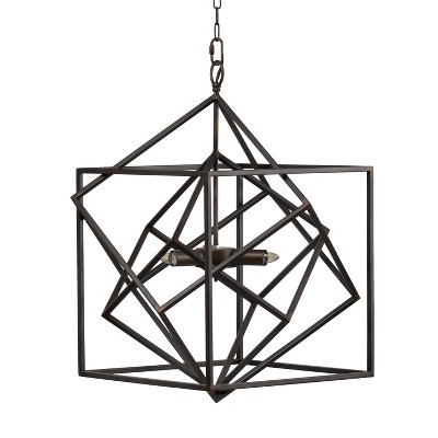 Takio Chandelier Matte Black - A&B Home