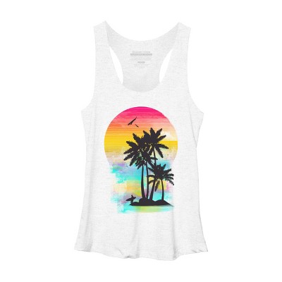 Women's Design By Humans Color of Summer By clingcling Racerback Tank Top