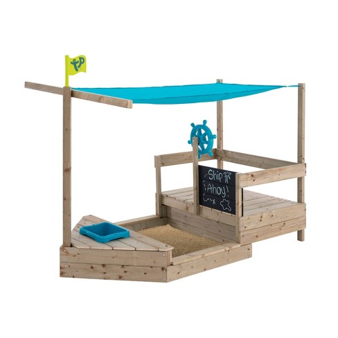 Bac à sable en bois coulissant pour enfants – TP Bateau Pirate Ahoy - TP  Toys