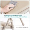 MAYEERTY Modern Armless Dining Chairs With Upholstered Fabric,Nailhead Trim And Wood Legs£¬Set of 2 - 4 of 4