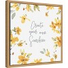 Amanti Art Happy Yellow 18A by Lisa Audit Canvas Wall Art Print Framed 16 x 16-in. - 3 of 4