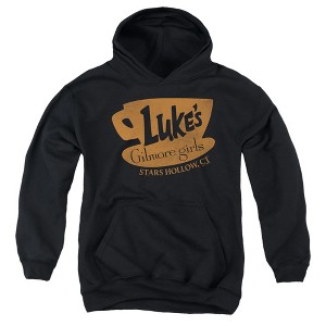 Boys’ Gilmore Girls  Gilmore Girls Luke's Coffee Logo Hooded Sweatshirt - 1 of 4
