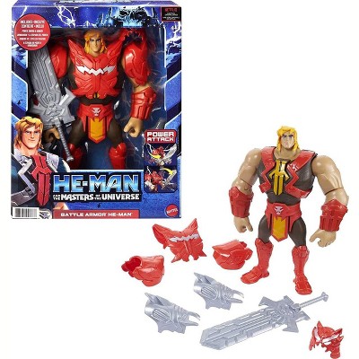 He-Man and The Masters of the Universe Deluxe 8.5-Inch Action Figure | Power Attack Battle Feature with Armor & Accessories
