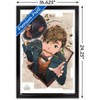 Trends International The Wizarding World: Dynasty Designs - Newt Scamander Framed Wall Poster Prints - 3 of 4