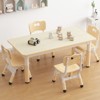 Height Adjustable Kids Table & 4 Chairs Set, Graffiti Top, BPA-Free, Ages 2-10 - 2 of 4