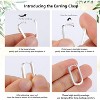 925 Sterling Silver & 14K Gold Plated Huggie Hoops | Chunky Rectangle & Square Earrings for Women - 3 of 4