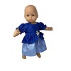 Doll Clothes Superstore Handmade Blue Princess Dress Fits 14-16 Inch Baby Dolls - 3 of 4