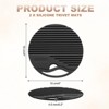 Unique Bargains Round Heat Resistant Non-Slip Silicone Trivet Mat for Pots Coasters 2 Pcs - 2 of 3