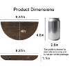Attop Solid Wood Half Round Floating Wall Shelves | Elegant Floating Shelves, Elevate Your Space - 4 of 4