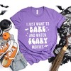 Simply Sage Market Women's Bake and Watch Scary Movies Short Sleeve Graphic Tee - 3 of 4