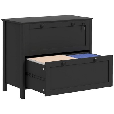 NicBex 2 Drawer File Cabinet with Lock,Office Cabinets with Metal Handle Design,Modern Lateral Storage Cabinet,Filing Cabinets for Home Office