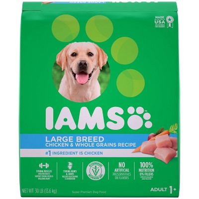 Iams Proactive Health Chicken & Whole Grains Recipe Large Breed Adult Premium Dry Dog Food - 30lbs