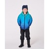Deux par Deux Boy Quilted Mid-Season Jacket Green and Blue Gradient - 3 of 4