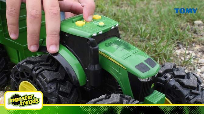 John Deere Monster Treads Tractor with Wagon, 2 of 10, play video