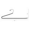 REGALWOVEN Non-Slip Stainless Steel Space Saving Open-Ended Clothes Hangers 10 Pcs - 2 of 4