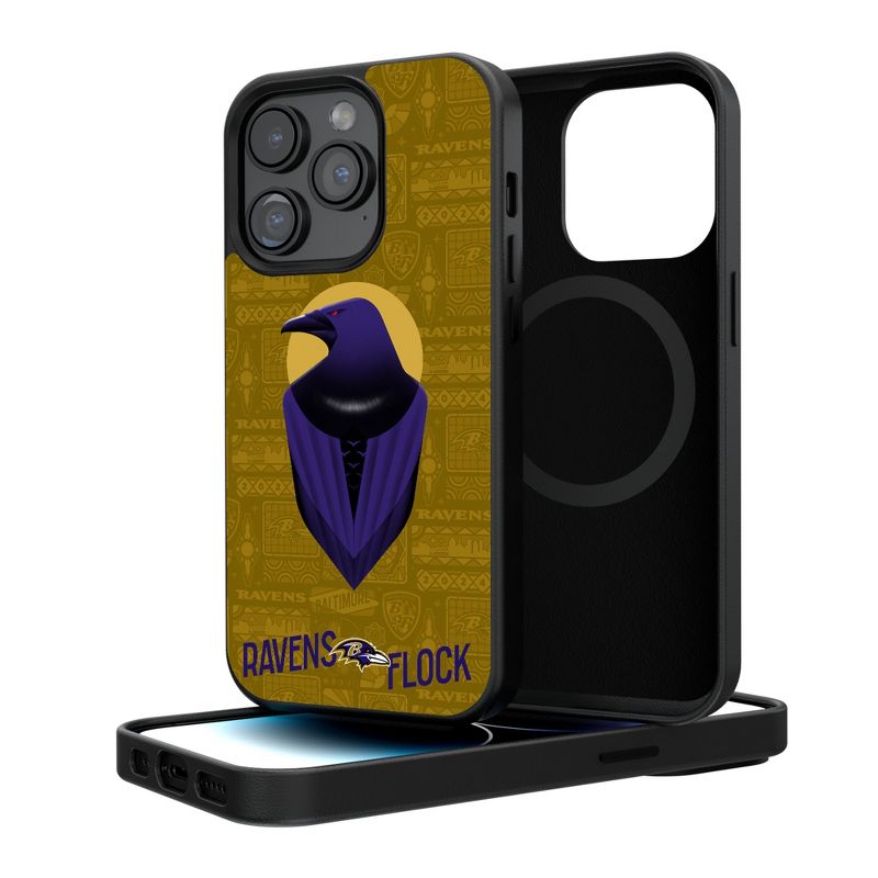 Keyscaper Baltimore Ravens 2024 Illustrated Limited Edition Magnetic Phone Case, 1 of 8