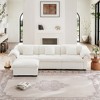 Dexmalle Modern Velvet 3 -Seat Sofa With Reversible Ottoman - image 3 of 4